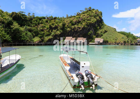 Misool Eco Resort, Laguna Nord, Raja Ampat, Indonesia Foto Stock