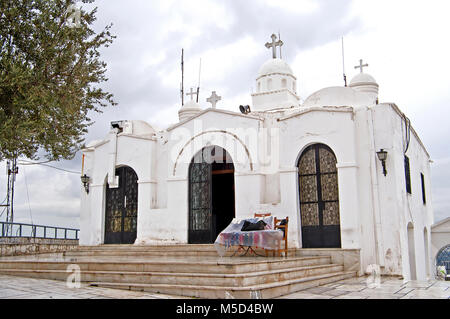 Saint George's cappella sulla sommità del Monte Lycabettus Atene, Grecia Foto Stock