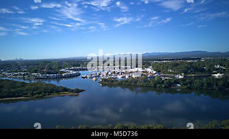 Acque di regata Gold Coast QLD Foto Stock