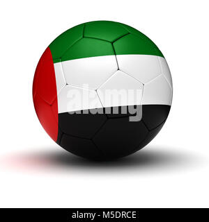 Emirati arabi uniti calcio (isolato con percorso di clipping) Foto Stock