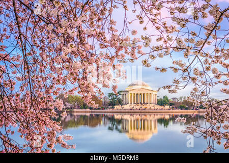 Washington DC, Stati Uniti d'America nella stagione primaverile. Foto Stock