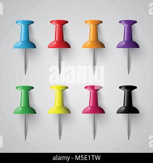 Spine colorate su sfondo grigio, vettore Illustrazione Vettoriale