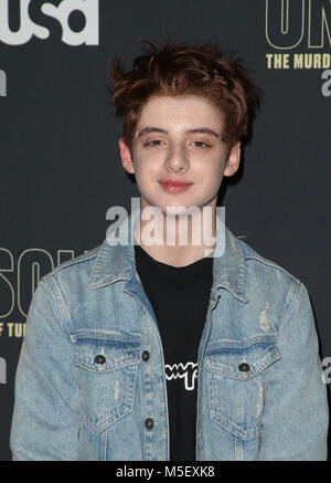 HOLLYWOOD, CA - febbraio 22: Thomas Barbusca, a Premiere di Stati Uniti d'America della rete 'irrisolti : gli omicidi di Tupac e il famigerato B.I.G.' all'Avalon di Hollywood di Febbraio 22, 2018. Credito: Faye Sadou/MediaPunch Foto Stock