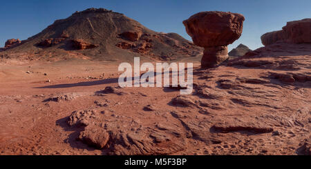 Fungo di pietra nel parco di Timna, Israele Foto Stock