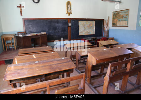 In Spagna, in Catalogna, Puig-Reig. Può Vidal. Industriali tessili di colonia. 1901-1980. La scuola. Foto Stock