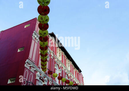 Scena da Chinatown di Singapore a anno nuovo cinese Foto Stock