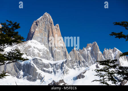 Mt. Fitz Roy 3405m; Patagonia Argentina; Foto Stock