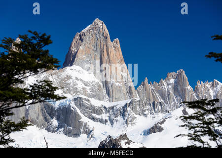 Mt. Fitz Roy 3405m; Patagonia Argentina; Foto Stock