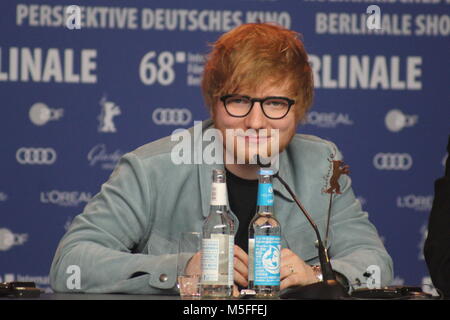 Berlino, Germania. 23 Febbraio, 2018. Conferenza stampa presso il Grand Hyatt Hotel di Berlino/Germania per " il cantautore" dalla 68Berlinale. ed sheeran Foto Stock