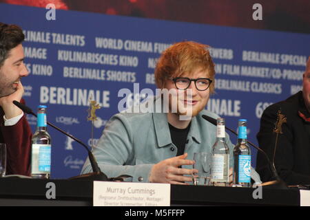 Berlino, Germania. 23 Febbraio, 2018. Conferenza stampa presso il Grand Hyatt Hotel di Berlino/Germania per " il cantautore" dalla 68Berlinale. ed sheeran Foto Stock