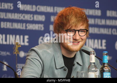 Berlino, Germania. 23 Febbraio, 2018. Conferenza stampa presso il Grand Hyatt Hotel di Berlino/Germania per " il cantautore" dalla 68Berlinale. ed sheeran Foto Stock