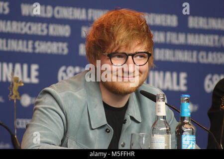 Berlino, Germania. 23 Febbraio, 2018. Conferenza stampa presso il Grand Hyatt Hotel di Berlino/Germania per " il cantautore" dalla 68Berlinale. ed sheeran Foto Stock