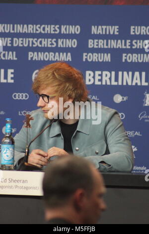 Berlino, Germania. 23 Febbraio, 2018. Conferenza stampa presso il Grand Hyatt Hotel di Berlino/Germania per " il cantautore" dalla 68Berlinale. ed sheeran Foto Stock