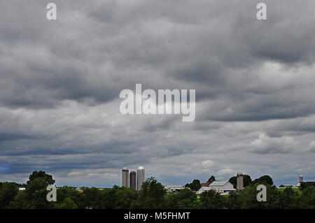 Terreno agricolo nei pressi di pellegrini Oak Campo da Golf in pesca fondo Pennsylvania Foto Stock