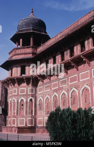 Jahangir Mahal in Red Fort, Agra, Uttar Pradesh, India Foto Stock