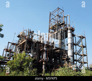 Fabbrica di prodotti chimici, Bhopal, Madhya Pradesh, India, Asia Foto Stock