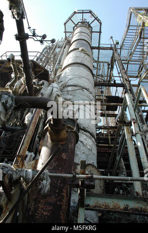 Fabbrica chimica di Bhopal, Madhya Pradesh, India, Asia Foto Stock