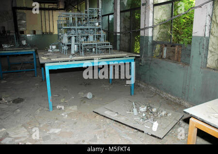Fabbrica chimica di Bhopal, Madhya Pradesh, India, Asia Foto Stock