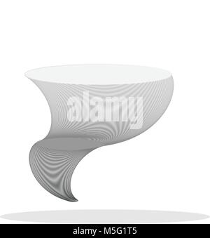 Hurricane Icona linea stile contorno isolati su sfondo bianco, l'illustrazione è piatto, vettore, pixel perfette per il web e la stampa. Stokes lineare e f Illustrazione Vettoriale