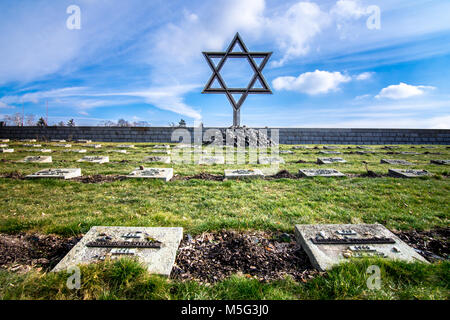 Il Memoriale di Terezin era un medievale fortezza militare che è stato usato come un campo di concentramento in WW2, Repubblica Ceca. Foto Stock