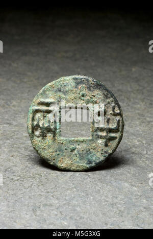 Cinese Qin Stato moneta di Ban Liang Foto Stock