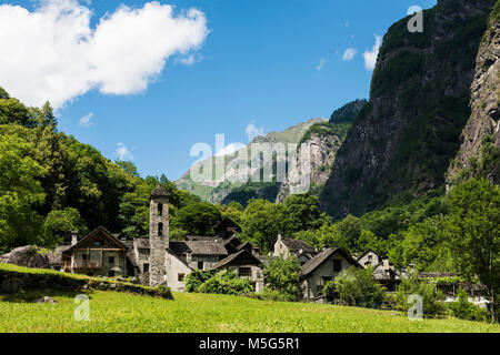 Svizzera Canton Ticino, Foroglio Foto Stock