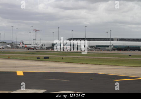 Dall'Aeroporto di Brisbane, Brisbane, Australia Foto Stock