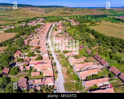 Villaggio Viscri in Transilvania, Romania Foto Stock