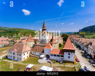 Archita chiesa fortificata in Archita villaggio sassone Transilvania Romania Foto Stock