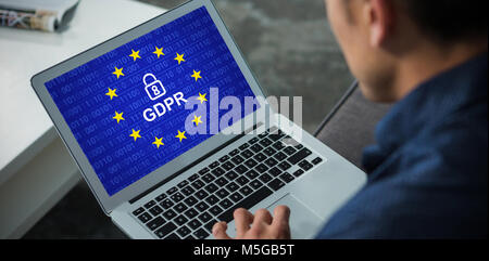 Immagine composita della Unione europea bloccato Foto Stock