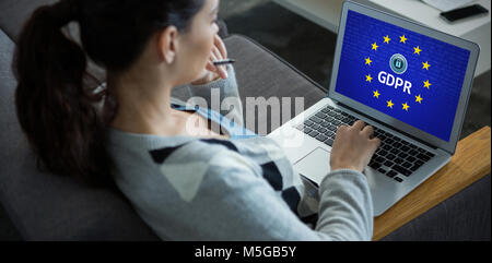 Immagine composita della Unione europea bloccato Foto Stock