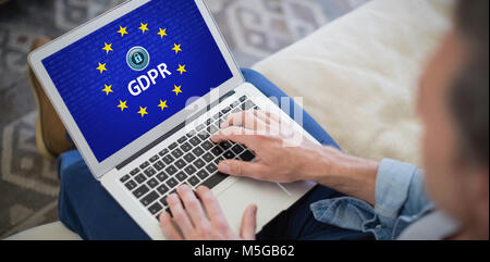 Immagine composita della Unione europea bloccato Foto Stock