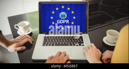 Immagine composita della Unione europea bloccato Foto Stock