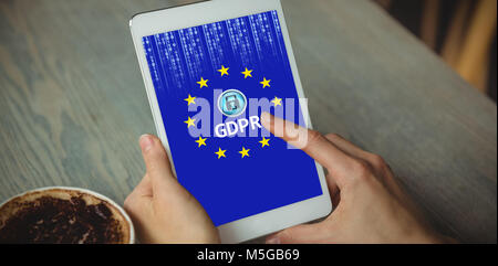 Immagine composita della Unione europea bloccato Foto Stock