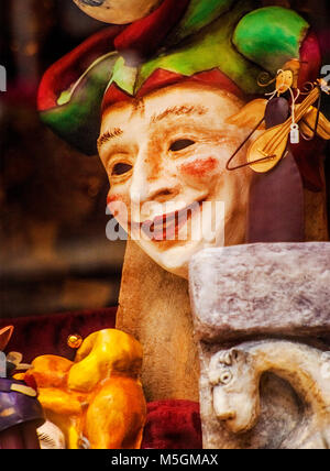 Carnevale veneziano maschera,Venezia,Italia Foto Stock