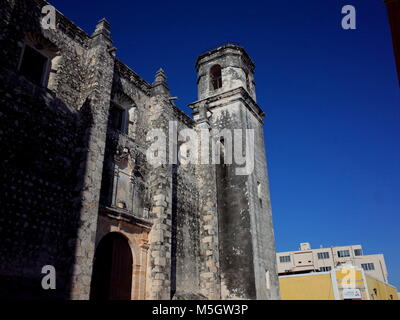 L'Ex Templo de San Jose nella città murata di Campeche in Messico Foto Stock