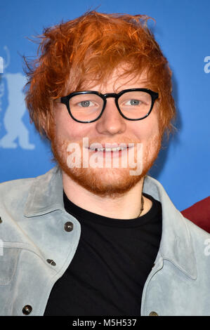 Ed Sheeran durante il 'Songwriter' photocall al 68esimo Festival Internazionale del Cinema di Berlino / Berlinale 2018 il 23 febbraio 2018 a Berlino, Germania. Foto Stock