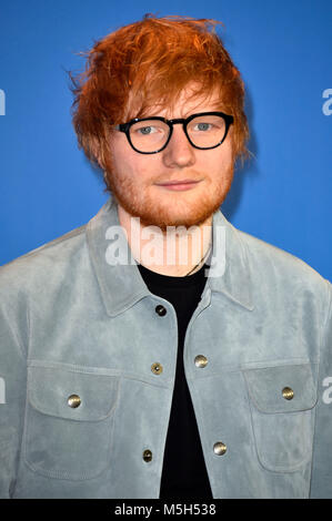 Ed Sheeran durante il 'Songwriter' photocall al 68esimo Festival Internazionale del Cinema di Berlino / Berlinale 2018 il 23 febbraio 2018 a Berlino, Germania. Foto Stock