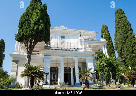 Achilleion, Gastouri, Corfu, Isole Ionie, Grecia, Europa Foto Stock