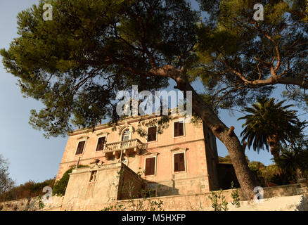 Palazzo del Rettore della città di Lastovo sull isola di Lastovo, Croazia Foto Stock