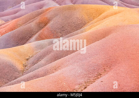 Maurizio, Chamarel, sette terre colorate Foto Stock