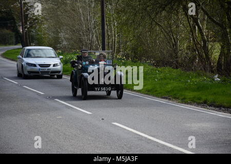 Il 19 aprile 2015. Austin 7 su Brighton run per commemorare i 110 anni della Austin Motor Company. Foto Stock