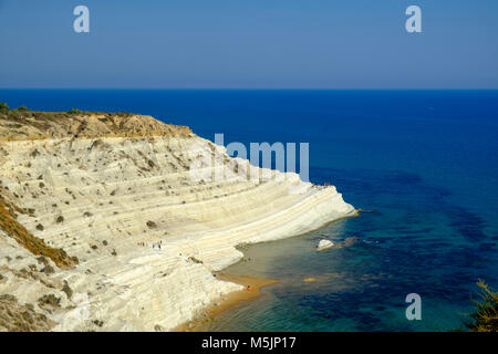 Costa rocciosa di Scala dei Turchi,rocce calcaree,Realmonte,Porto Empedocle,provincia di Agrigento,Sicilia,Italia Foto Stock