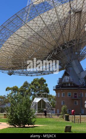 Radio telescopio a Parkes, NSW, Australia. Foto Stock