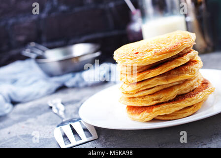 Frittelle su piastra, frittelle dolci, stock photo Foto Stock