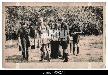 5° mondo Boy Scout Jamboree, svoltasi a Bloemendaal Vogelenzang Holland, Paesi Bassi, dal 30 luglio al 13 agosto 1937 Foto Stock