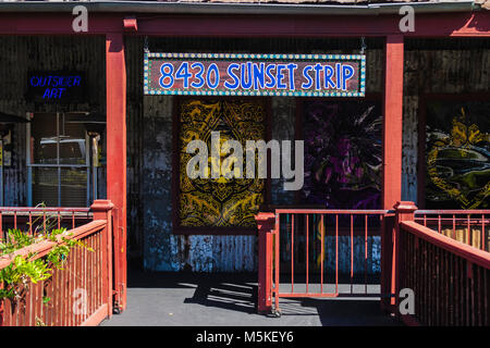 LOS ANGELES, CALIFORNIA - Luglio 19, 2007: Ex Los Angeles House of Blues di Sunset Boulevard, Los Angeles, California. Questo sito non è più Foto Stock