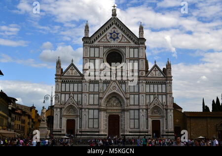 Basilica di Santa Croce a Firenze Italia Foto Stock