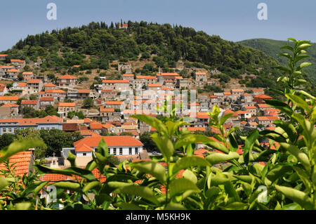 Piccola città croata Blato sull isola di Korcula Croazia Foto Stock