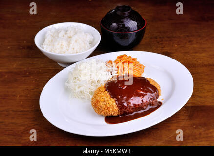 Amburgo curry Janpanese stile fatto da greay wagyu carni bovine Foto Stock